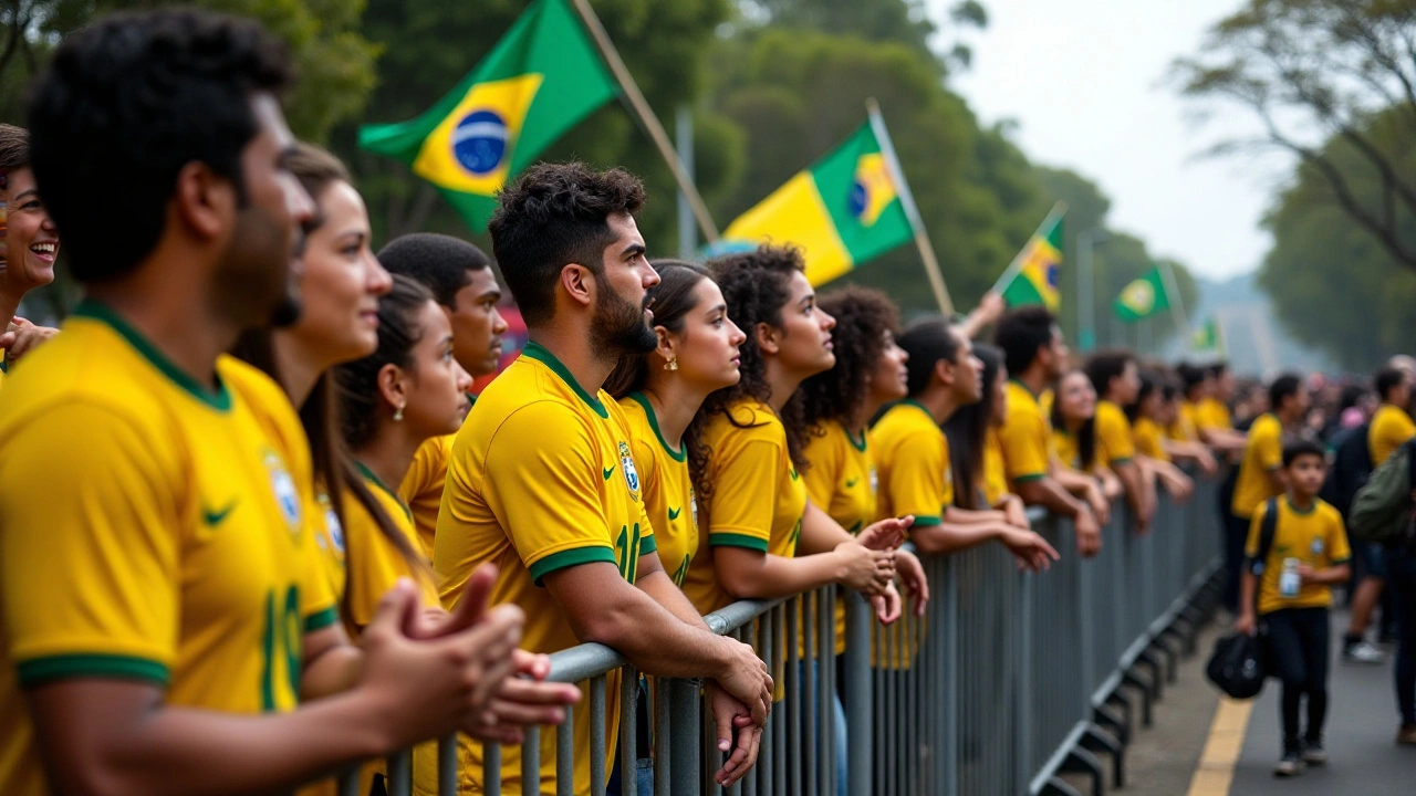 Entusiasmo e Emoção: Torcedores Lotam Estádio Bezerrão para Ver a Seleção Brasileira