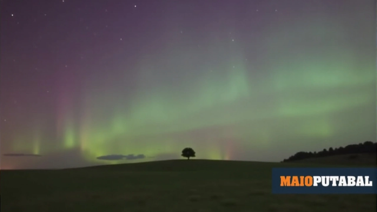 Visibilidade Inédita da Aurora Boreal em Portugal Surpreende Moradores